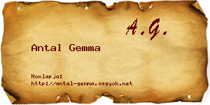 Antal Gemma névjegykártya
